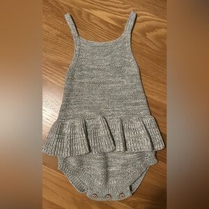 18-24m Quincy Mae Sage Green Ruffle Romper